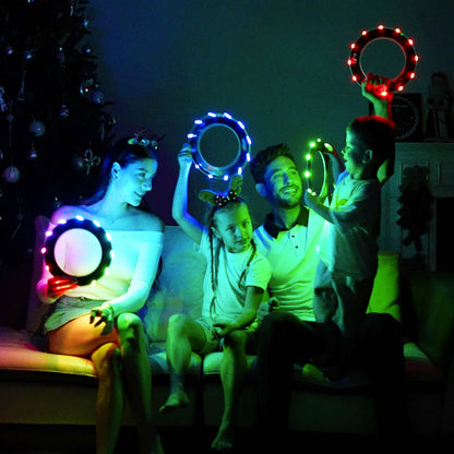 TOSY Flying Ring - 12 Monocolor LEDs, Super Bright, Lost Mode, Auto Light Up, Birthday Gift for Kid/Teen/Boy/Girl, Safe, Waterproof, Pool/Beach/Camping Toy (Green) 🍁 All In One Marketplace Canada