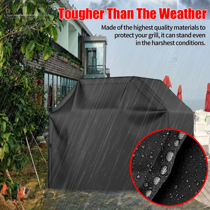 Grill Cover, 52 inch BBQ Gas Grill Cover Waterproof Weather Resistant, UV and Fade Resistant, UV Resistant Material for Weber Char-Broil Nexgrill Grills and More, Black 🍁 All In One Marketplace Canada