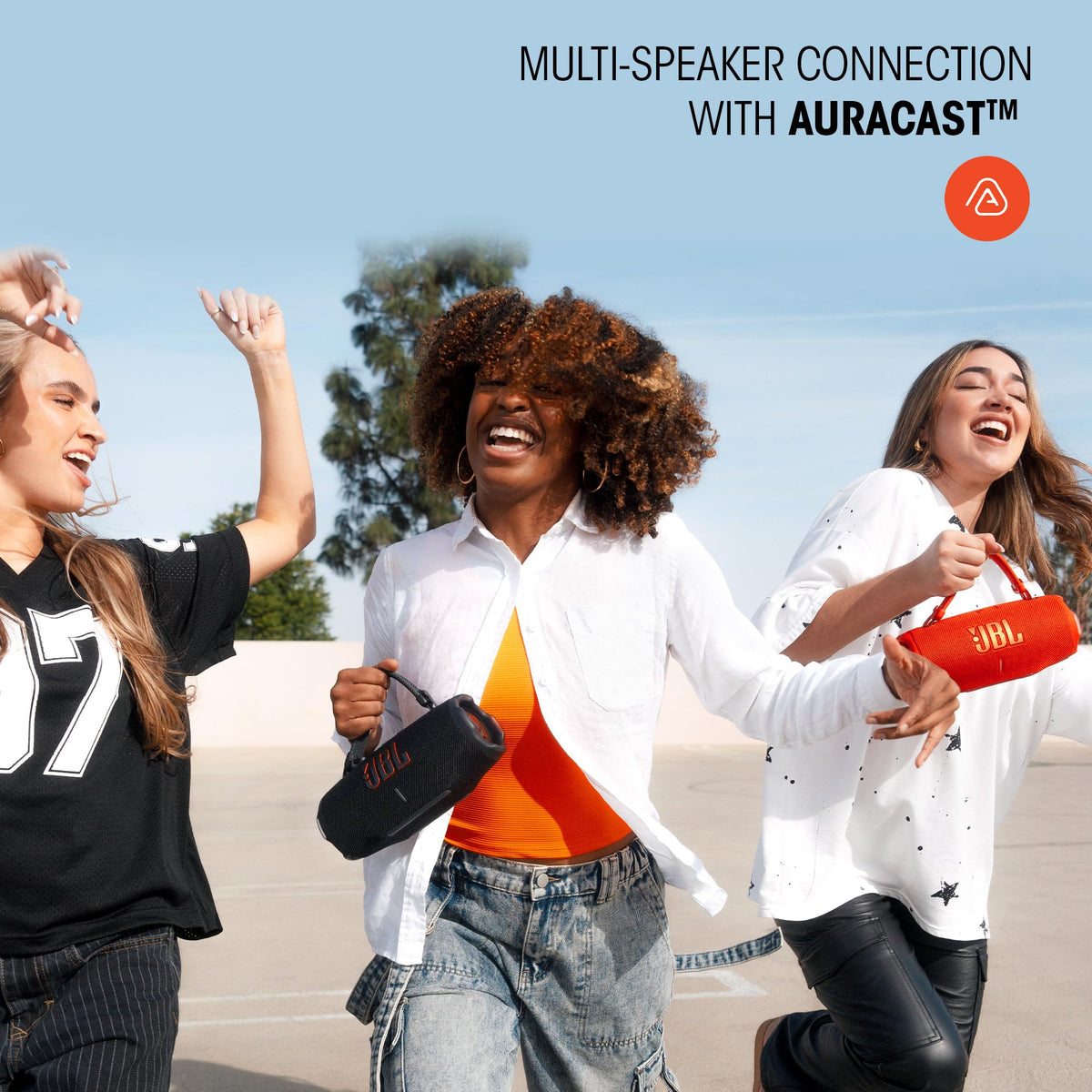 JBL Charge 6 - Portable Waterproof & Drop-Proof Bluetooth Speaker, Bold Pro Sound with AI Sound Boost, 28Hrs of Playtime, Built-in powerbank & Comes with a Sturdy/Removable Carrying Strap (Orange) 🍁 All In One Marketplace Canada