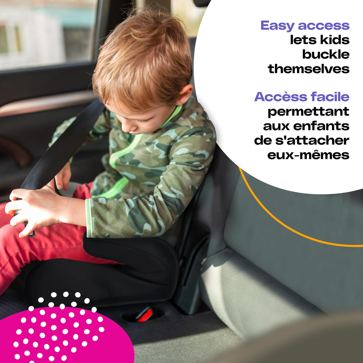 Cosco Kids Topside Lightweight Backless Belt-Positioning Booster Car Seat, Washable Cover, Black 🍁 All In One Marketplace Canada