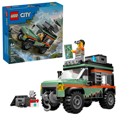 LEGO City Off-Road 4x4 Mountain Truck Toy - Building Toy Set for Kids, Boys and Girls, Ages 6+ - Fun Gift Idea for Ramadan - with Adventurer Minifigure and Accessories - 60447 🍁 All In One Marketplace Canada