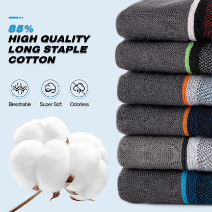 Cirorld Mens Ankle Running Socks, Athletic Cushioned Low Cut Moisture Wicking Cotton Short Sports Socks, 6 Pairs 🍁 All In One Marketplace Canada