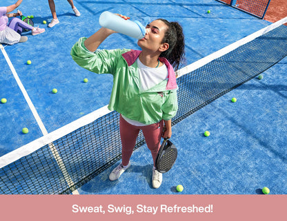 POWCAN 26 oz Insulated Water Bottle with 2-in-1 Straw and Spout Lid, Keep Cold 24H, Leak-Proof, Fits in Car Cup Holder, Stainless Steel Water Bottle for Sports, Travel, and School (Cotton Candy) 🍁 All In One Marketplace Canada