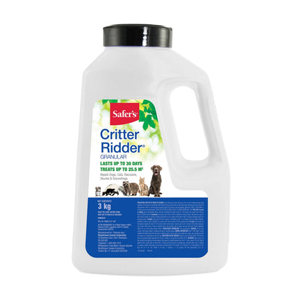 Safer's 3242CAN Critter Ridder Animal Repellent Granules - Repels raccoons, skunks, dogs, cats, squirrels, groundhogs, 3kg 🍁 All In One Marketplace Canada