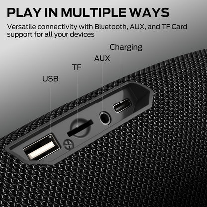 Monster S380 Bluetooth Speaker, Portable Speaker with 40W Stereo Sound, Bluetooth 6.0, 20H Playtime, IPX6 Waterproof, TWS Pairing, Support AUX/TF Card, Wireless Speaker for Party, Travel, Outdoor 🍁 All In One Marketplace Canada