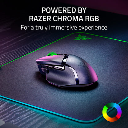 Razer Basilisk V3 X HyperSpeed Wireless Gaming Mouse: Up to 285 Hr Battery - 18K Optical Sensor - Mechanical Switches - Chroma RGB - 9 Programmable Controls - Black 🍁 All In One Marketplace Canada