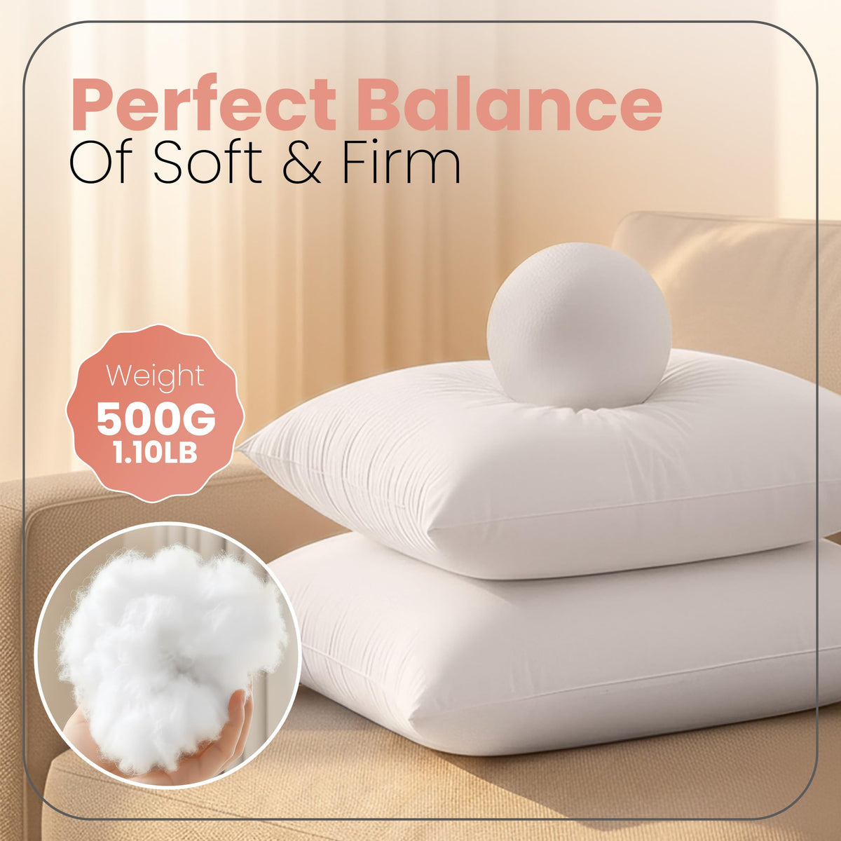 Utopia Bedding Throw Pillows Insert (Pack of 2, White) - 18 x 18 Inches Bed and Couch Pillows - Indoor Decorative Pillow 🍁 All In One Marketplace Canada