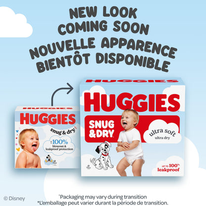 Huggies Size 4 Diapers, Snug & Dry Baby Diapers, Size 4 (20-32 lbs), 150 Count, Packaging May Vary 🍁 All In One Marketplace Canada