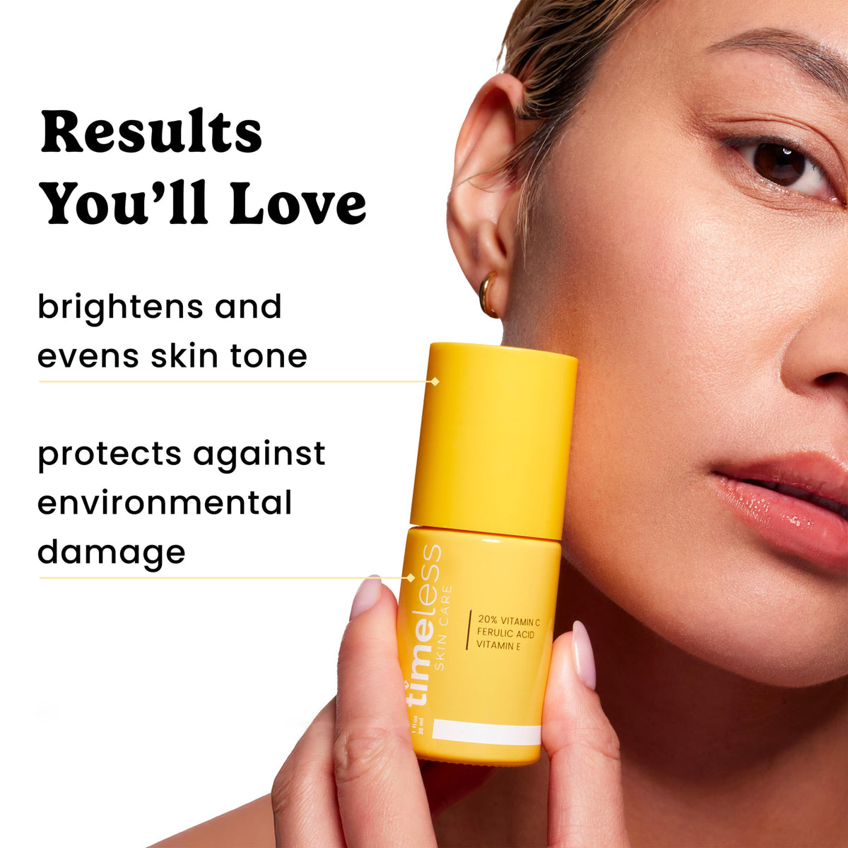 Timeless Skin Care Vitamin C Serum with Vitamin E & Ferulic Acid - 20% Vitamin C Brightening - Face Serum for Oily & Dry Skin - Fragrance-Free for Skin Care 🍁 All In One Marketplace Canada