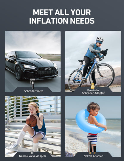 AstroAI S1 Tire Inflator Portable Air Compressor 12V DC, Digital Car Tire Pump 150 PSI, Preset Tire Pressure & Auto Shutoff, Electric Air Pump for Car Tires, Motorcycles, Bicycles, Other Inflatables 🍁 All In One Marketplace Canada
