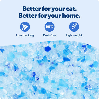 PetSafe ScoopFree Premium Blue Crystal Litter, Superior Odor Control - Low Tracking for Less Mess - Lasts Up to 1 Month (2 Pack of 4.3 Lb Bag) 🍁 All In One Marketplace Canada