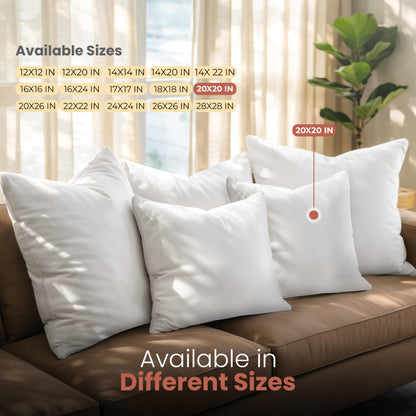 Utopia Bedding Throw Pillows Insert (Pack of 2, White) - 20 x 20 Inches Bed and Couch Pillows - Indoor Decorative Pillow 🍁 All In One Marketplace Canada