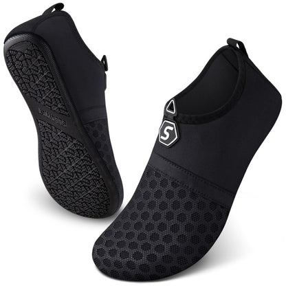 SEEKWAY Water Shoes Women Men Quick-Dry Beach Aqua Socks Barefoot Non Slip Swim Pool Outdoor Surf River Lake Yoga SK001 Black Size 6.5-7.5 W/5.5-6.5 M 🍁 All In One Marketplace Canada