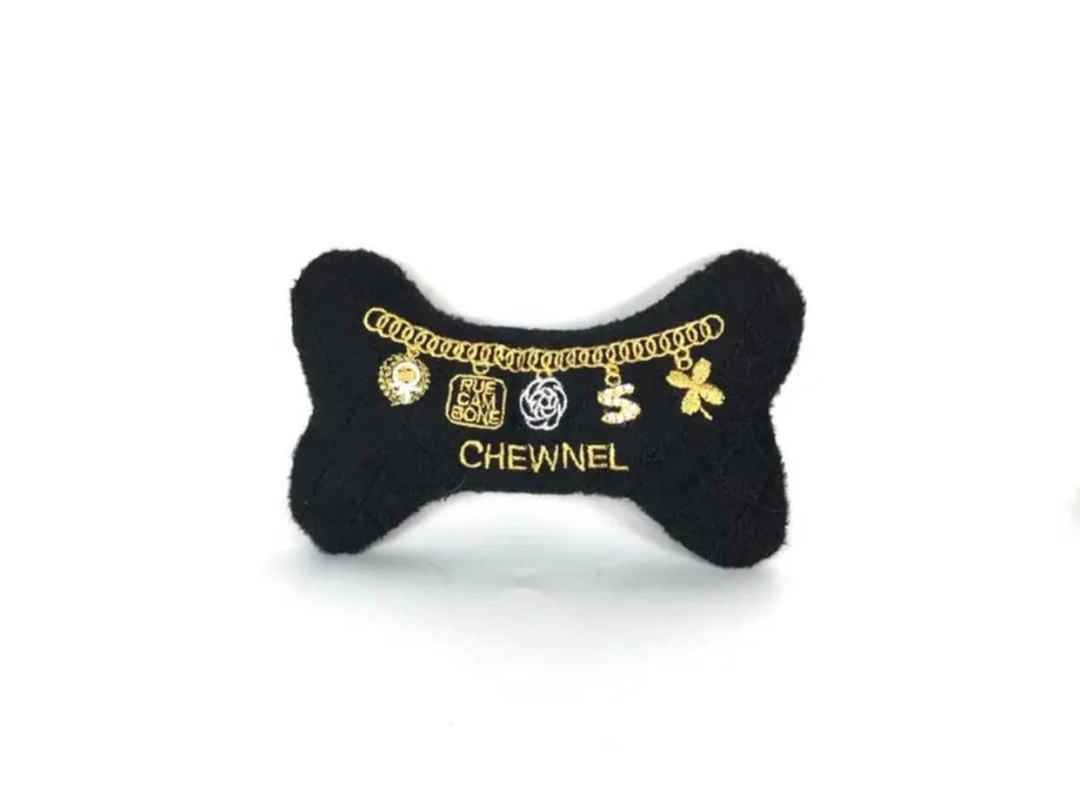 Chewnel Bone Toy – Plush Dog Toy