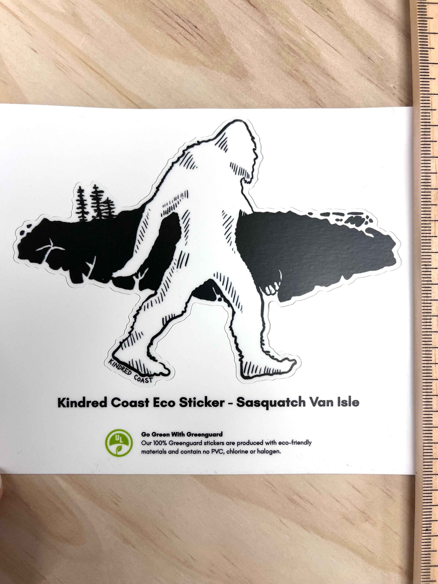 SASQUATCH VAN ISLE Eco Vinyl Stickers