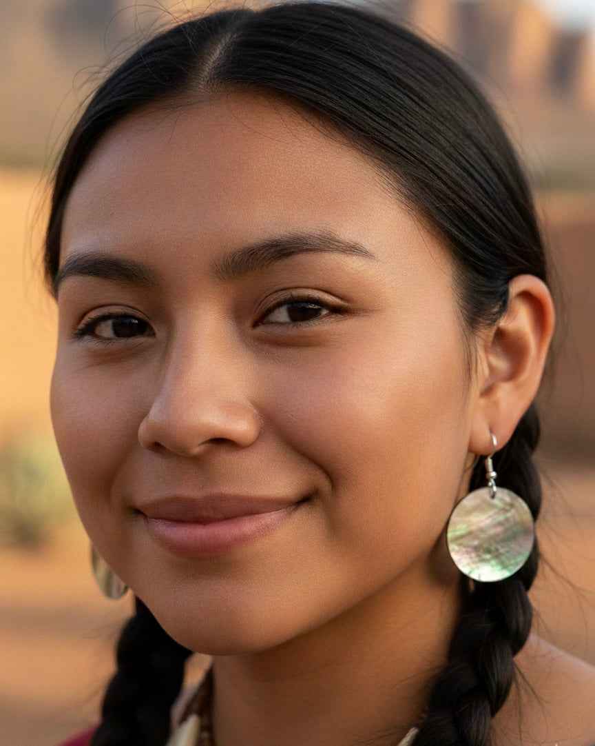 Abalone Drop Earrings