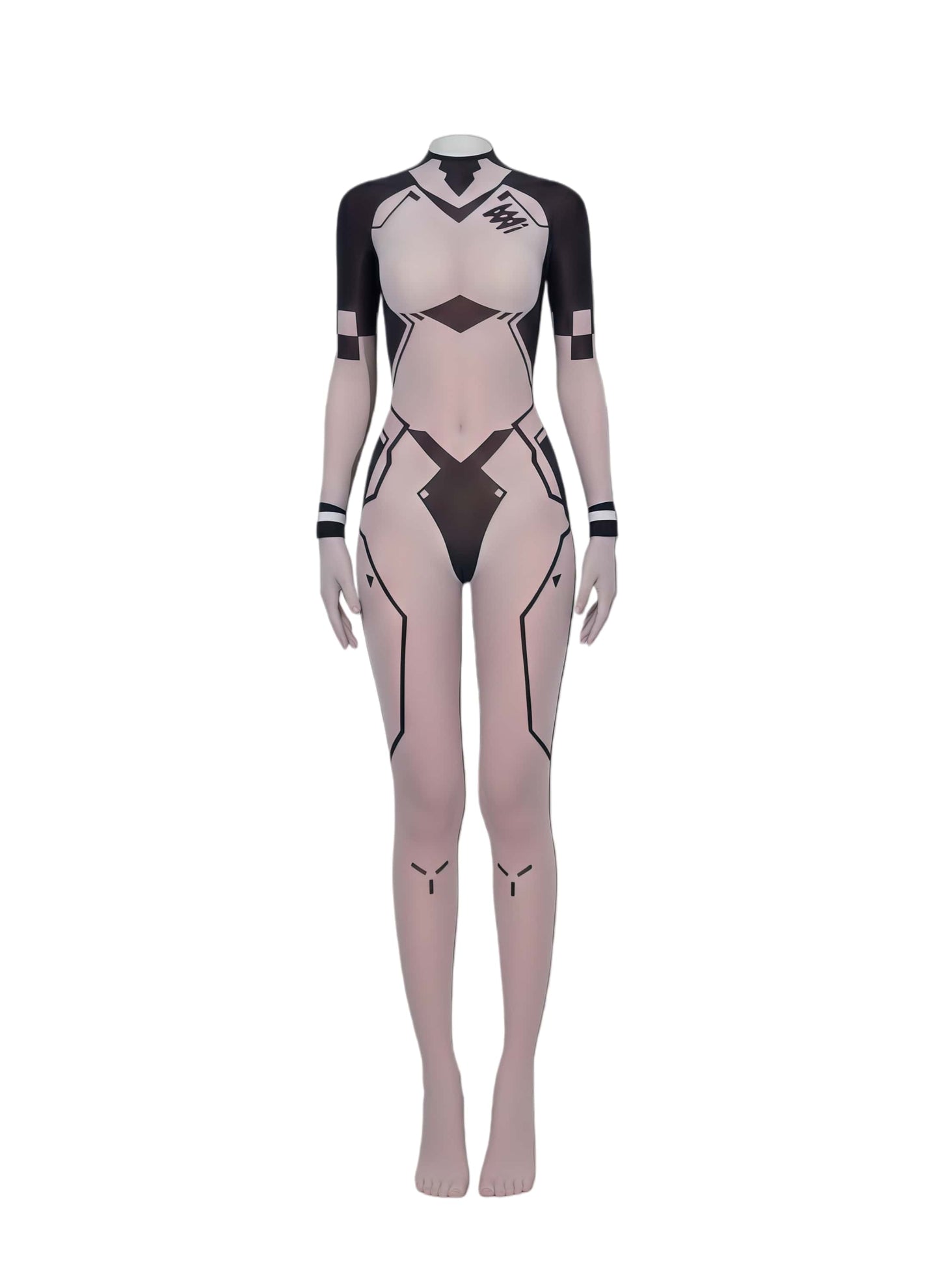Cyber-Elegance 10D Ultra-Sheer Bodystocking | Anime-Inspired Sci-Fi Silhouette