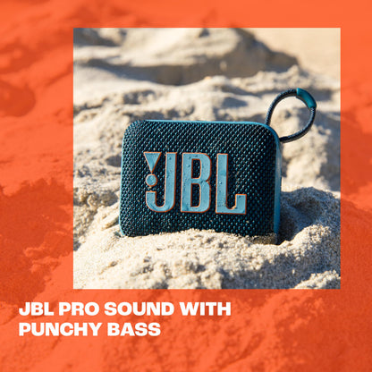 JBL Go 4 - Ultra-Portable, Waterproof and Dustproof Bluetooth Speaker, 7-Hour Built-in Battery, Made in Part with Recycled Materials (Blue) 🍁 All In One Marketplace Canada