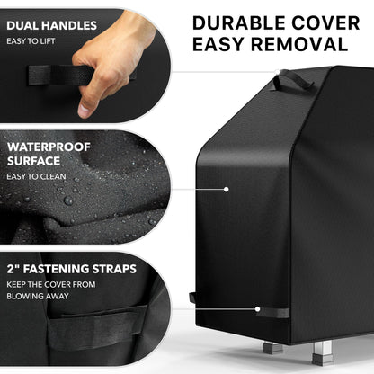 Simple Houseware 55-inch Heavy Duty BBQ Grill Cover, 600D Polyester Waterproof, Weather-Resistant 🍁 All In One Marketplace Canada