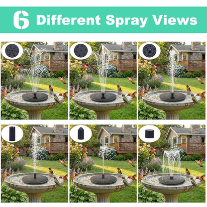 Yeomi Solar Fountain, Floating Solar Water Pump for Bird Bath, Outdoor Water Fountain No Battery or Electricity Needed, Easy to Use for Garden, Pond, Patio 🍁 All In One Marketplace Canada