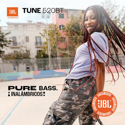 JBL Tune 520BT - Wireless On-Ear Headphones, Up to 57H Battery Life and Speed Charge, Lightweight, Comfortable and Foldable Design, Hands-Free Calls with Voice Aware (Black) 🍁 All In One Marketplace Canada