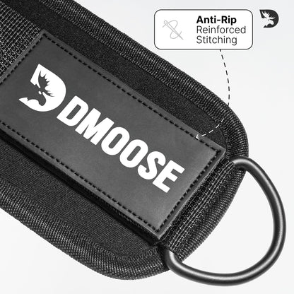 DMoose Ankle Straps for Cable Machines for Kickbacks, Glute Workouts, Leg Extensions, Curls, and Hip Abductors for Men and Women, Adjustable Ankle Strap with Double D-Rings and Neoprene Support 🍁 All In One Marketplace Canada
