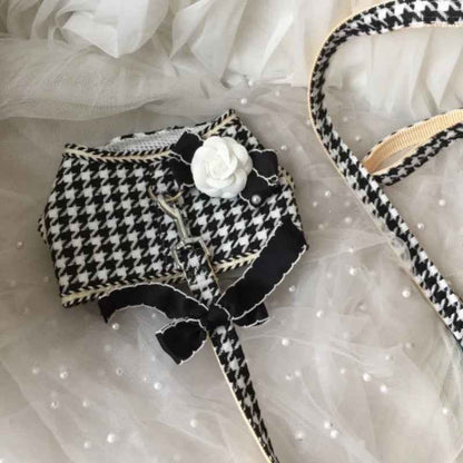 Coco Plaid Tweed Dog Walking Set | Harness and Leash