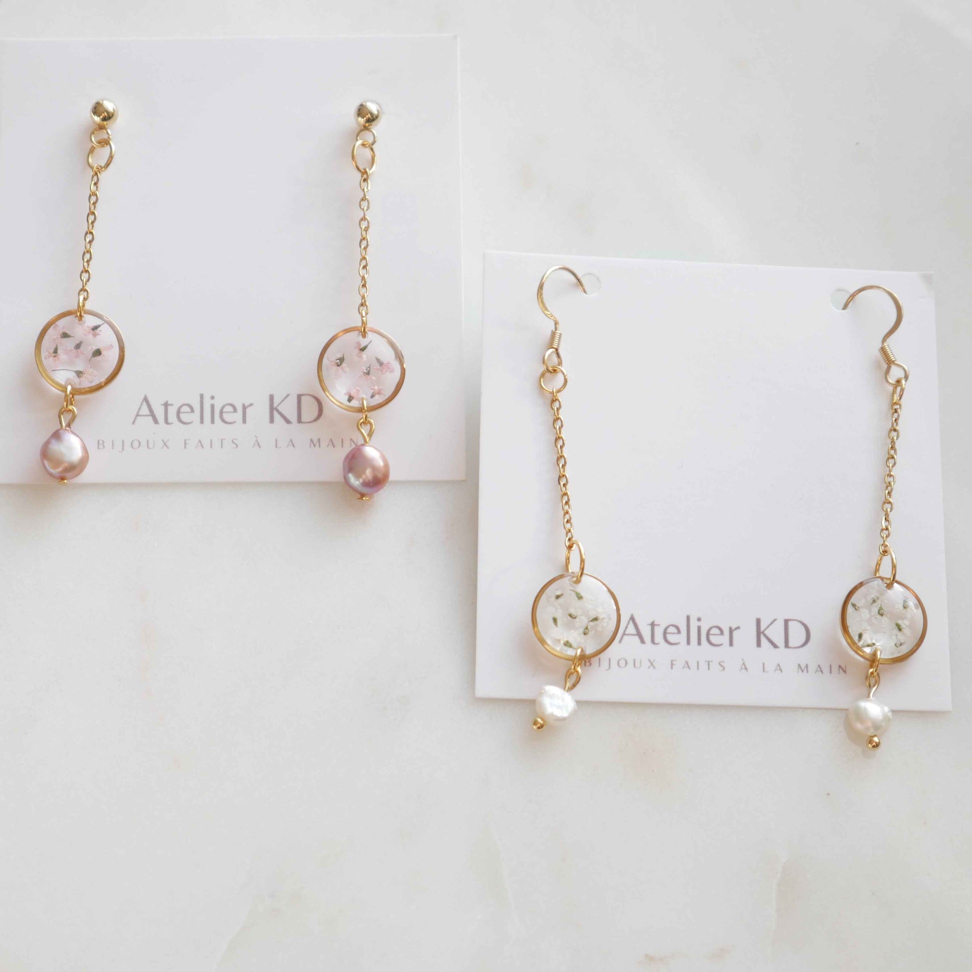 Boucles d'oreilles Perla - rond (mini)
