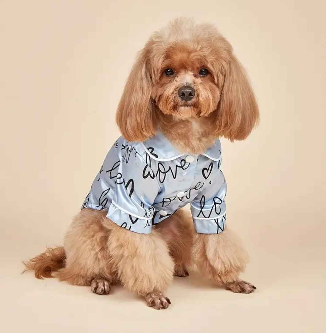 Love Me Dog Pyjamas | Soft Dog Loungewear Set