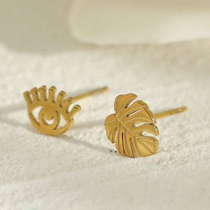 AURORA 2-Pair Stud Earrings Set