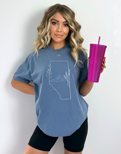 Alberta Line Art Unisex T-shirt