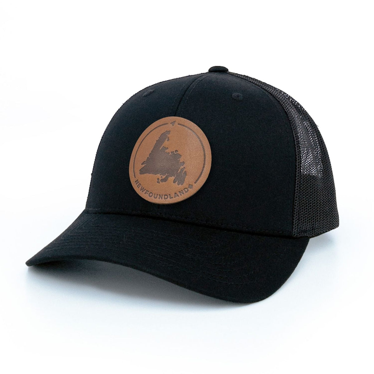 Newfoundland Leather Patch Trucker Hat