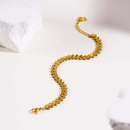 BLYTH:  Vintage-Inspired Linked Abstract Crest Bracelet