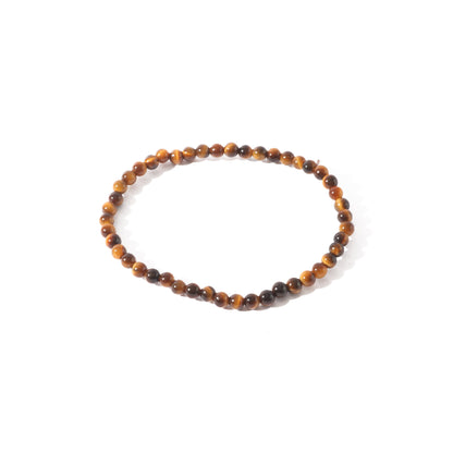Gold Tiger's Eye Bead Bracelet