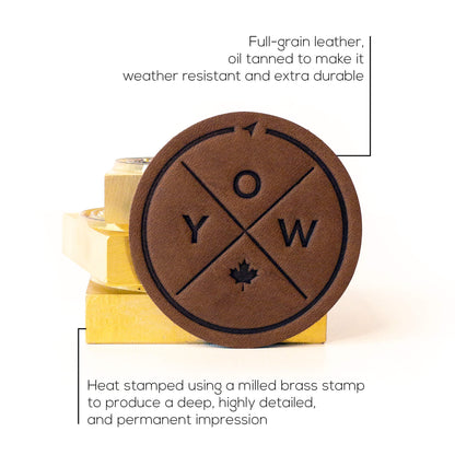 YOW Compass Leather Patch Trucker Hat