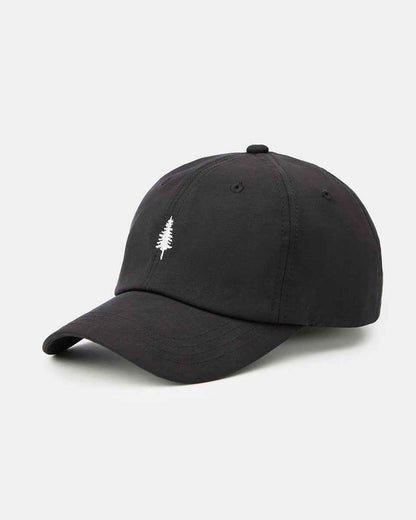 Tree Embroidery Tencel Peak Hat