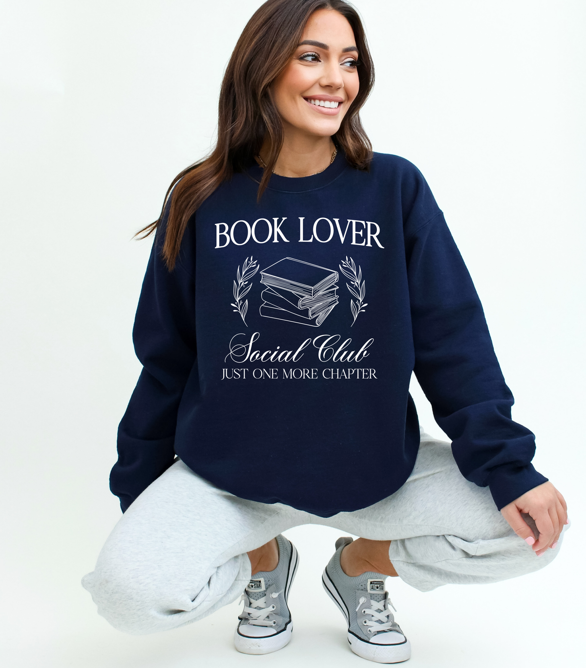 Book Lover Social Club Unisex Crewneck Sweatshirt | Bookish Apparel