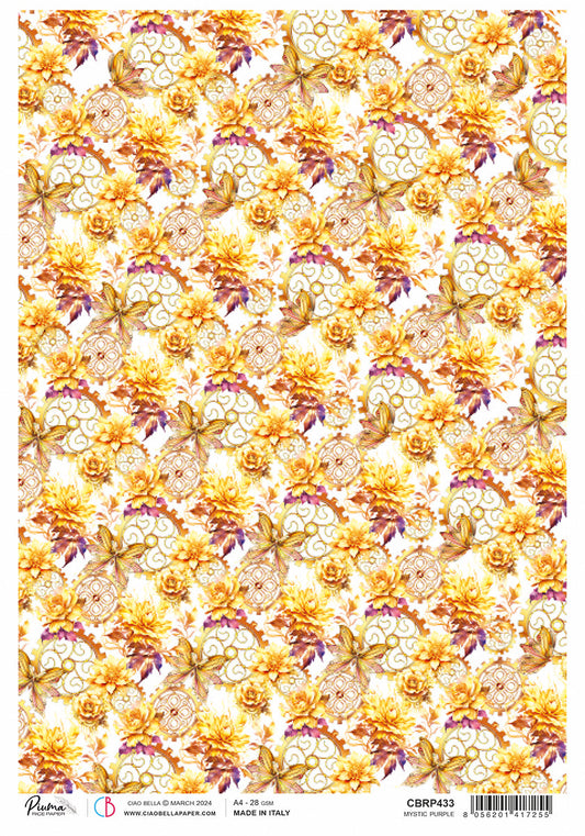 Rice Paper A4 Piuma Mystic Purple - 5 Sheets