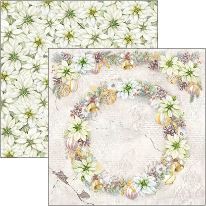 Ciao Bella Sparkling Christmas Patterns Pad 12"x12" 8/Pkg