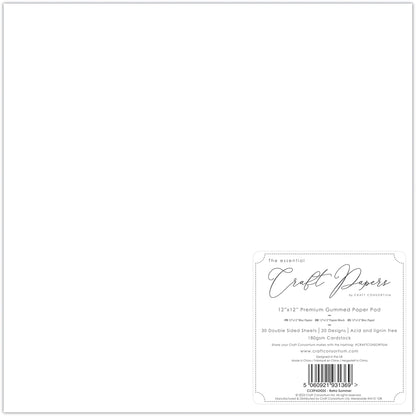 Craft Consortium Retro Summer - 12x12 Premium Paper Pad