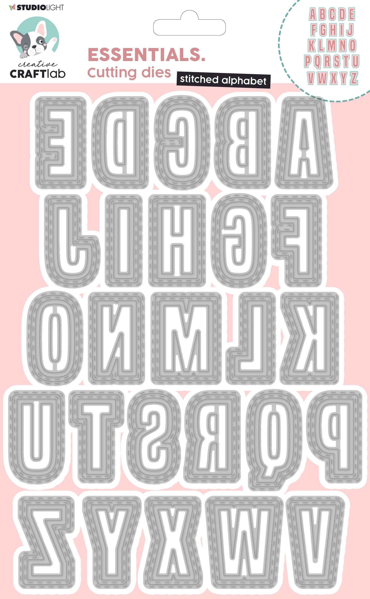 CCL Cutting Die Stitched Alphabet Essentials 157x218x1mm 1 PC nr.157