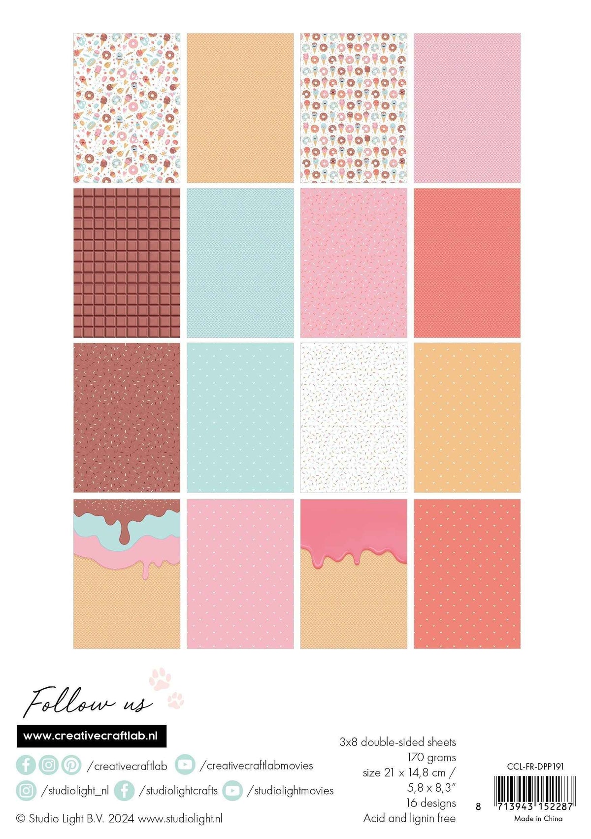 CCL Design Paper Pad I Scream You Scream Friendz 24 SH