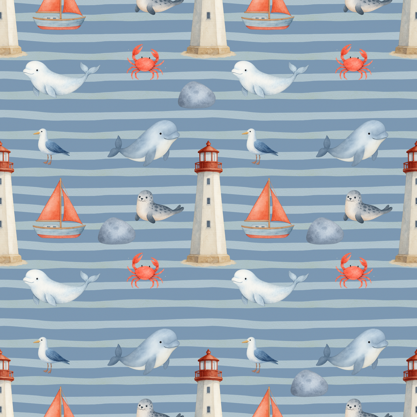 Couverture minky fleuve Saint-Laurent 🐋 moyenne