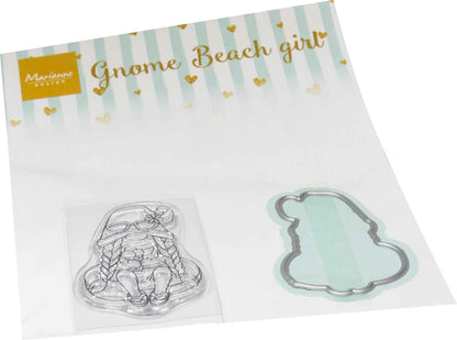Marianne Design Stamp & Die Set - Gnomes Beach Girl