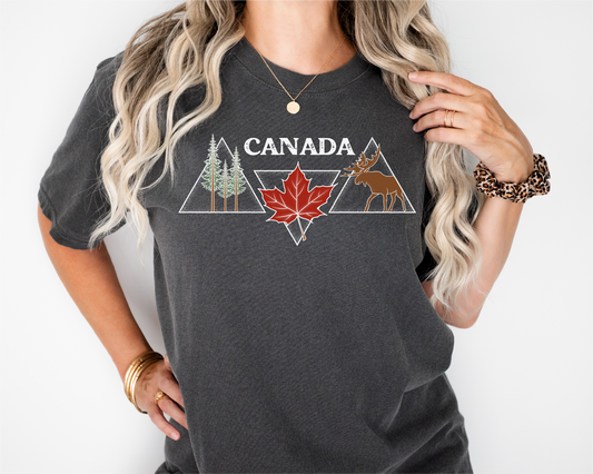 Canada Triangle Unisex T-shirt | Canadian Clothing