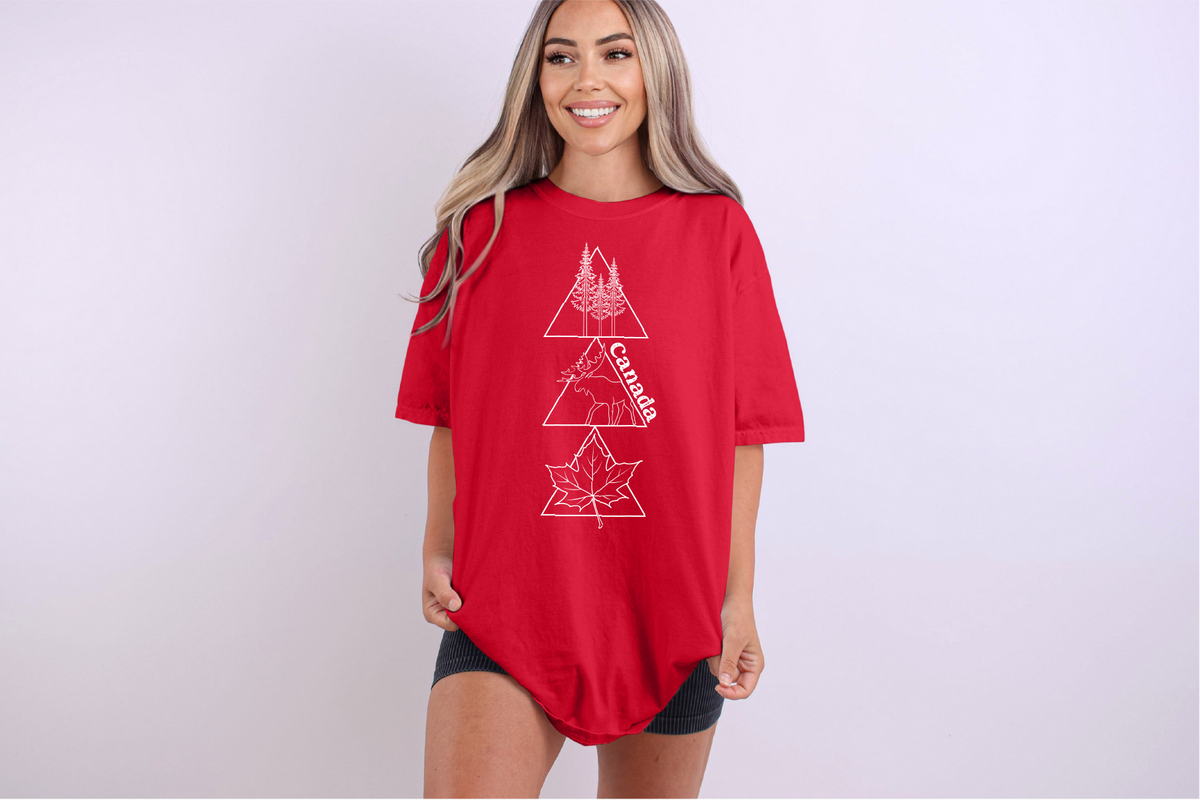 Geometric Canada Unisex T-shirt | Canadian Clothing