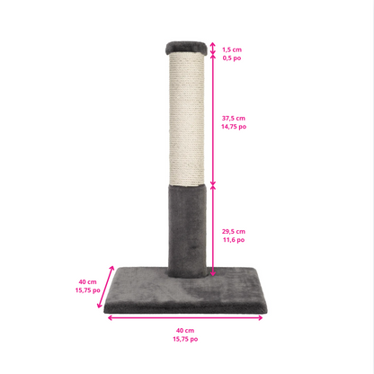 Noba Classic 28" Scratching Post - Brown Faux Fur