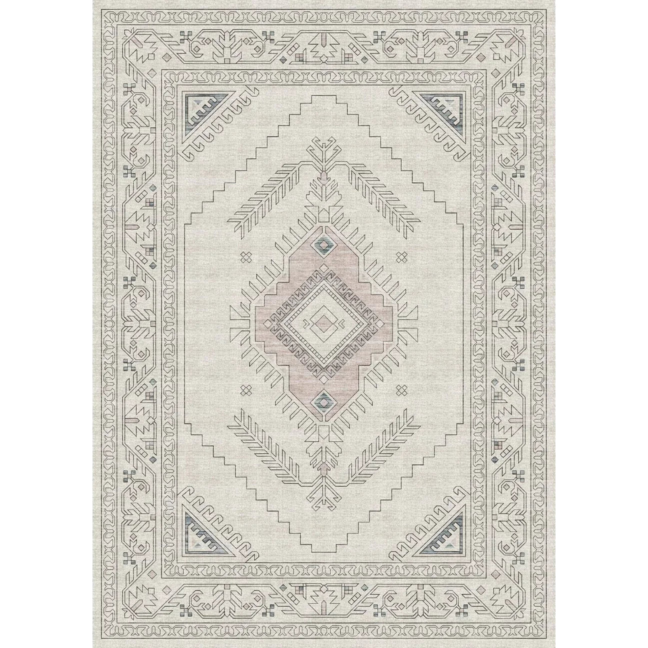 Teppich Charna Natur Beige