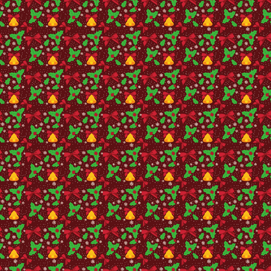 Christmas Bells  Adhesive Vinyl Pattern 2