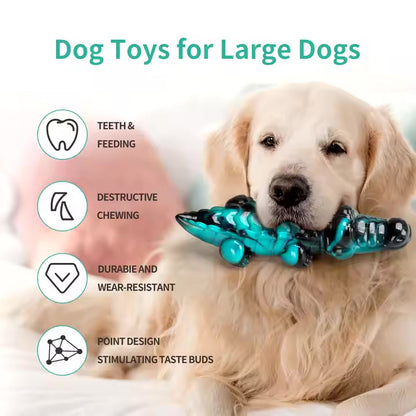 Crocodile Dog Chew Toy for Aggressive Chewers